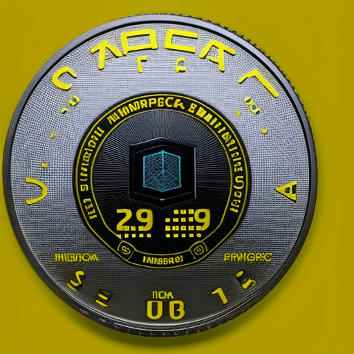 T yellow pi coin in the center of a web of interconnected IoT devices