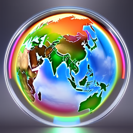 Sualization of a Pi Coin embedded within a globe, surrounded by colorful rays of light, indicating the global reach of Pi Coin adoption initiatives