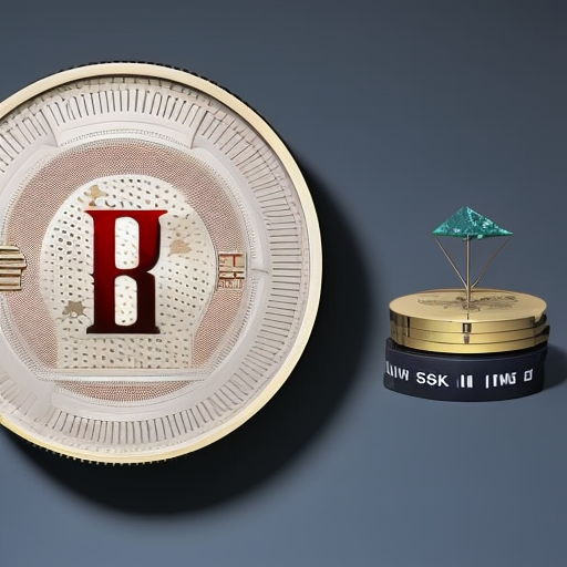 Al representation of a coin with a pie chart showing the risk level of investing in Pi Coin