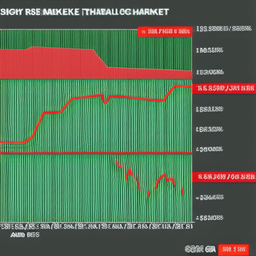 showing the rise and fall of the Pi Coin market, with red and green lines representing bearish and bullish sentiment respectively