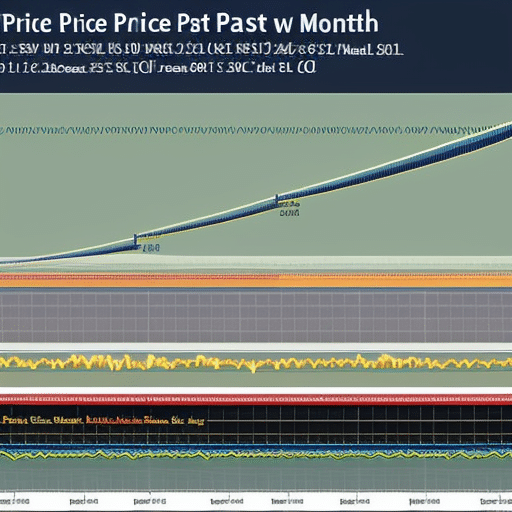 of Pi Coin's price over the past 6 months, with trend lines showing the highs and lows of the market