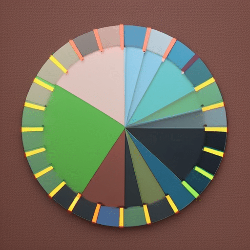 An image of a pie chart with different colored segments, each representing a percentage of Pi Token's market cap distribution