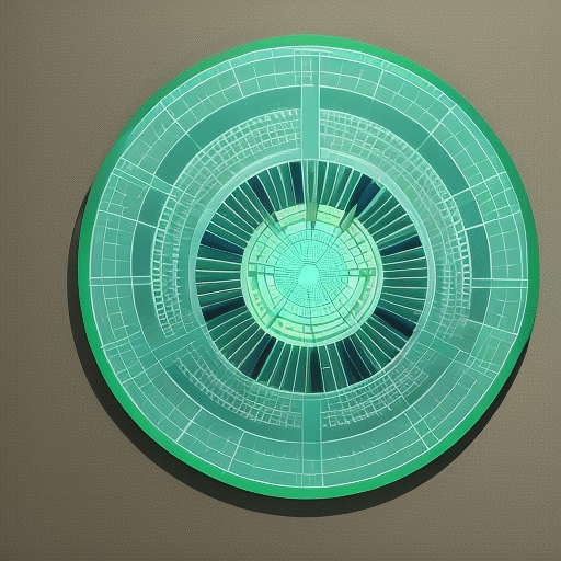 Stration of a digital pie chart with slices of various sizes representing the network of users participating in a Pi Coin P2p Opportunity Analysis