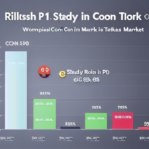 showing the steady rise of the Pi Coin Token in comparison to other tokens in the market