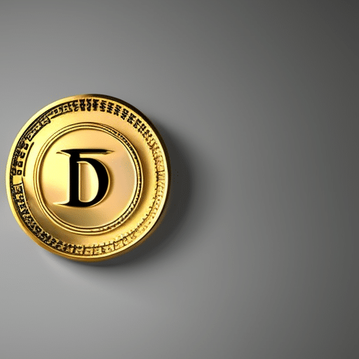 L of a 3D model of a coin with the pi symbol in the middle, surrounded by a ring of dynamic arrows representing the tokenization process