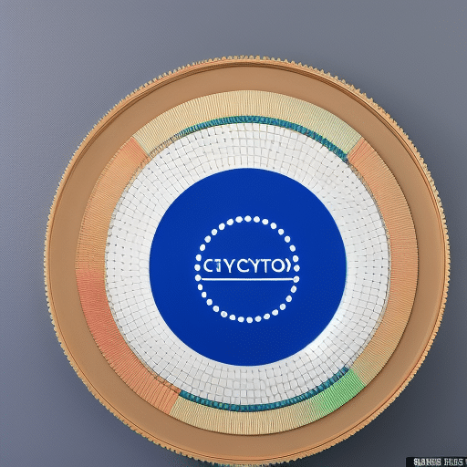 Colored pie chart showing the relative performance of the three parties in a Pi Crypto Partnership